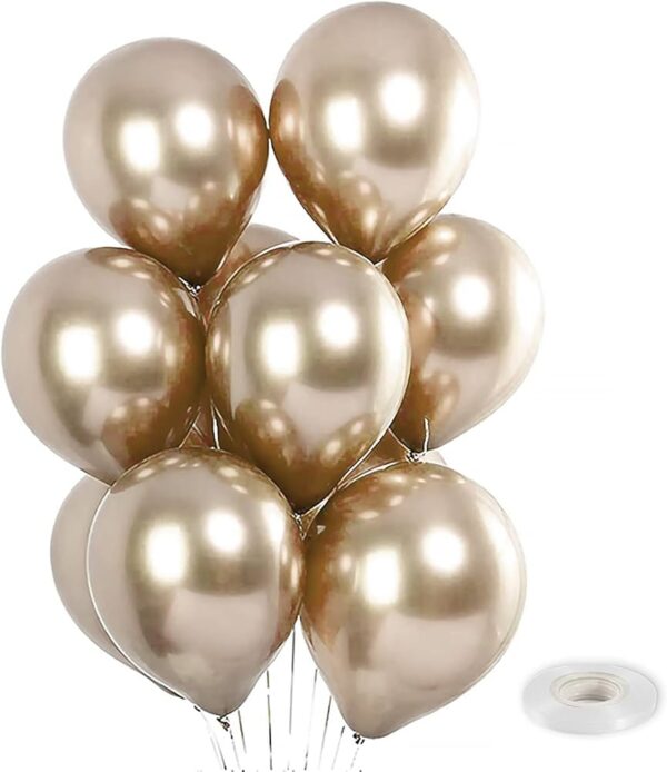 Champagne Metallic Balloons