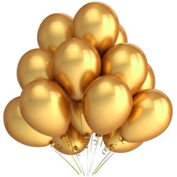 Golden Metallic Balloons