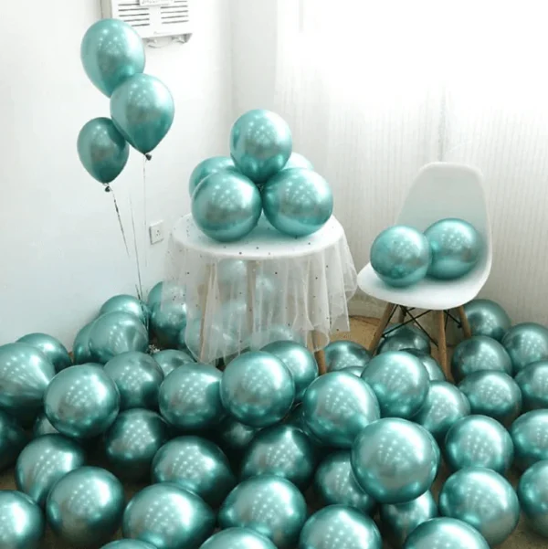 Green Metallic Balloons