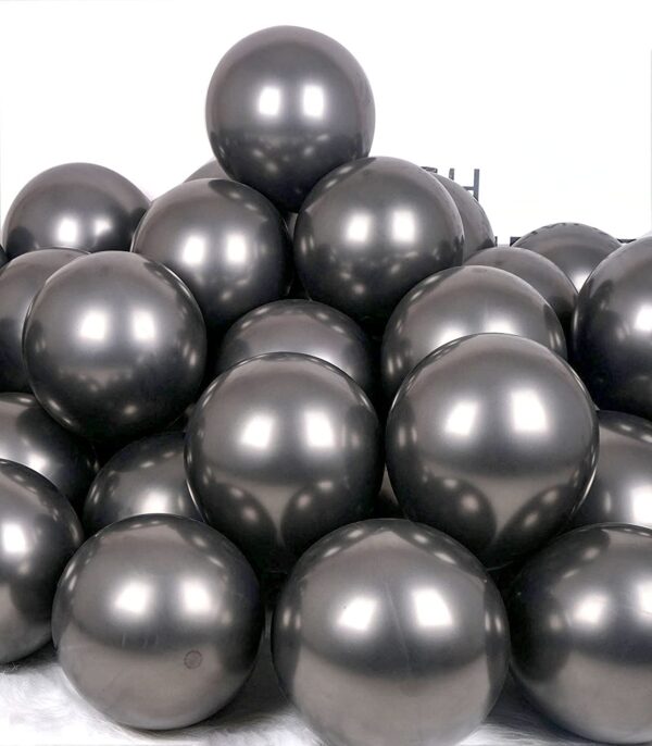 Black Metallic Balloons