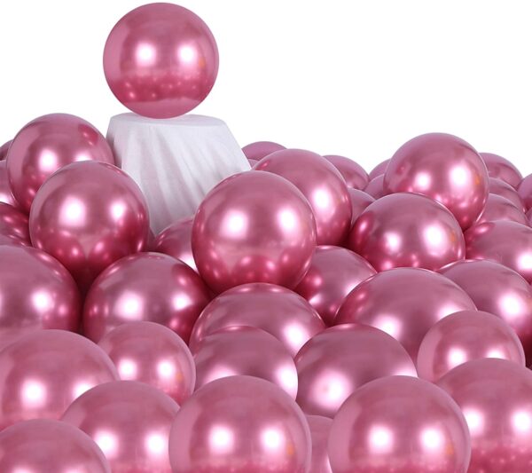 Pink Metallic Balloons