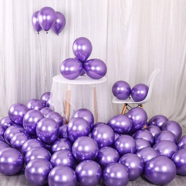 Purple Metallic Balloons